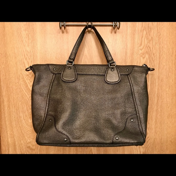 Coach Caviar Grain Mickey Satchel - Gunmetal - Picture 3 of 8